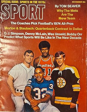 Sport Magazine, Vol.48, No. 6, December 1969, Booby Orr, O.J. Simpson