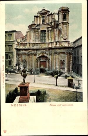 Bild des Verkufers fr Ansichtskarte / Postkarte Messina Sizilien, Chiesa Dell'Annunziata zum Verkauf von akpool GmbH