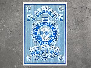 Estampa Héctor Lavoe.