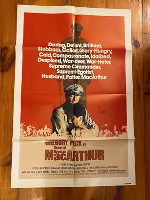 Seller image for MacArthur One Sheet 1977 Gregory Peck, Ed Flanders for sale by AcornBooksNH