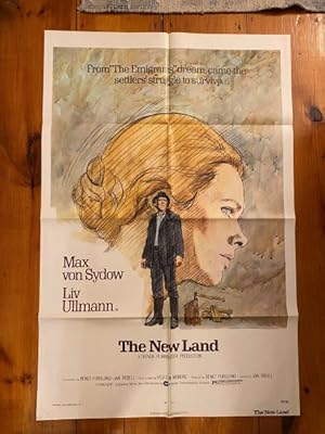 Imagen del vendedor de The New Land One Sheet 1973 Max von Sydow, Liv Ullmann a la venta por AcornBooksNH