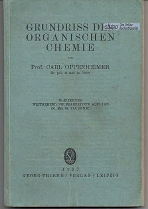 Seller image for Grundriss der Organischen Chemie for sale by obaao - Online-Buchantiquariat Ohlemann