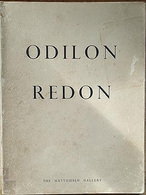 Image du vendeur pour Odilon Redon, 1840-1916; a loan exhibition of paintings, pastels and drawings in aid of corneal graft and eye bank research, May-June 1959 mis en vente par Shore Books