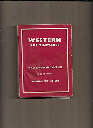 Image du vendeur pour Western SMT Bus Timetable, 18th June to 24th September 1962 (with three added timetables loosely inserted mis en vente par Gwyn Tudur Davies