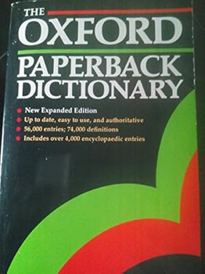 Bild des Verkufers fr The Oxford Paperback Dictionary (Oxford Paperback Reference) zum Verkauf von WeBuyBooks