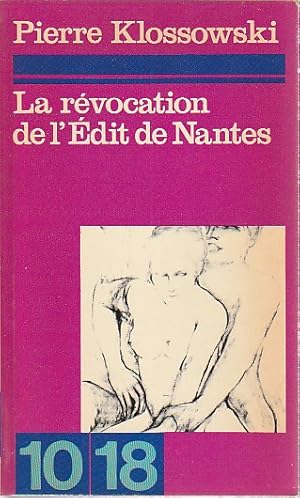 Imagen del vendedor de La Rvocation de l'Edit de Nantes, a la venta por L'Odeur du Book