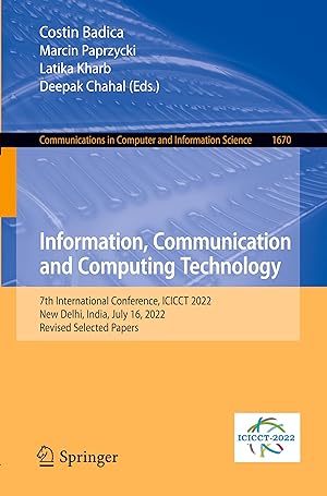 Imagen del vendedor de Information, Communication and Computing Technology a la venta por moluna