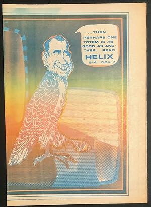 Immagine del venditore per Helix Vol. V No. 4 November 7, 1968 Richard Nixon Cover; Trim Bissell Article; Robert Crumb Ad venduto da Long Brothers Fine & Rare Books, ABAA