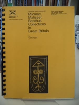 Immagine del venditore per Inventory of Micmac, Maliseet and Beothuk Material Culture in International Collections: Great Britain venduto da The Odd Book  (ABAC, ILAB)