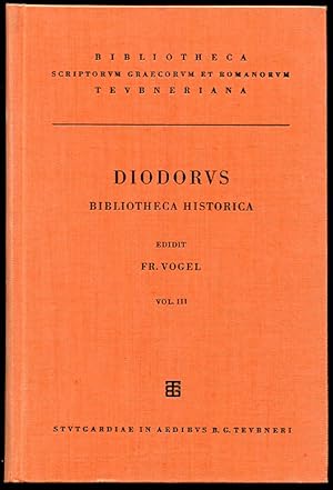 Diodori. Bibliotheca Historica. Vol. III.