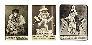 Three Masonic Promotional Posters [Including]: I Love to Love a Mason 'Cause a Mason Never Tells;...