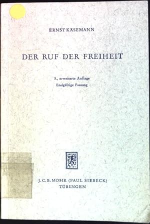 Imagen del vendedor de Der Ruf der Freiheit. a la venta por books4less (Versandantiquariat Petra Gros GmbH & Co. KG)