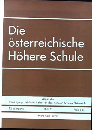 Bild des Verk�ufers f�r anmerkungen zum "Schulprogramm". - in: Die �sterreichische H�here Schule. Monatsschrift f�r Weltanschauung, Wissenschaft und H�here Schule. 22. Jahrgang. Heft 2; zum Verkauf von books4less (Versandantiquariat Petra Gros GmbH & Co. KG)