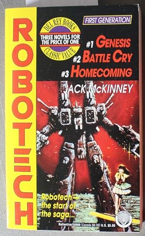 ROBOTECH, FIRST GENERATION #1 GENESIS, #2 BATTLE CRY, #3 HOMECOMING;