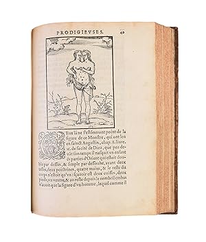 Bild des Verkufers fr Histoires prodigieuses. extraictes de plusieurs fameux autheurs, Grecs & Latins, sacrez & prophanes: mises en nostre langue par P. Boaistuau, surnom Launay, natif de Bretagne: avec les pourtraicts & figures.Paris, zum Verkauf von Maggs Bros. Ltd ABA, ILAB, PBFA, BA