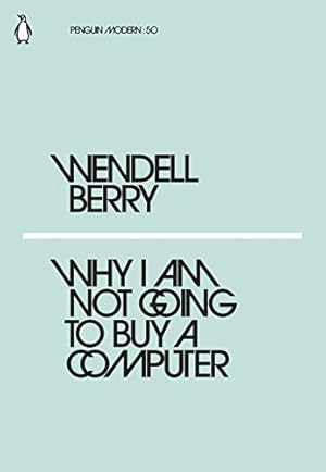 Bild des Verkufers fr Why I Am Not Going to Buy a Computer [Soft Cover ] zum Verkauf von booksXpress