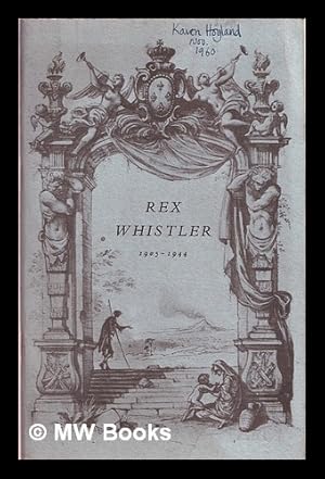 Seller image for Rex Whistler, 1905-1944 : a memorial exhibition for sale by MW Books Ltd.