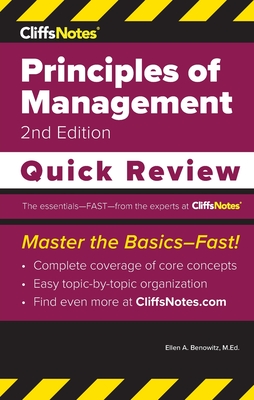 Bild des Verkufers fr CliffsNotes Principles of Management: Quick Review (Paperback or Softback) zum Verkauf von BargainBookStores