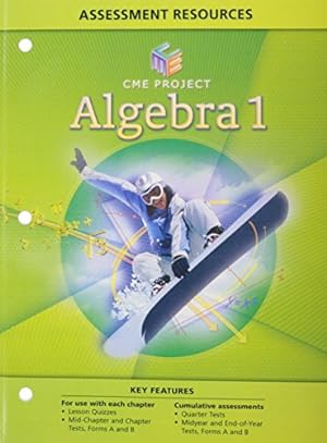 Seller image for CENTER FOR MATHEMATICS EDUCATION PROJECT ALGEBRA 1 ASSESSMENT RESOURCES - BLACKLINE MASTERS for sale by Reliant Bookstore