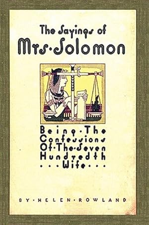 Seller image for Sayings of Mrs. Solomon for sale by GreatBookPrices