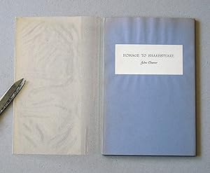 Seller image for Homage To Shakespeare for sale by Solvang Book Company
