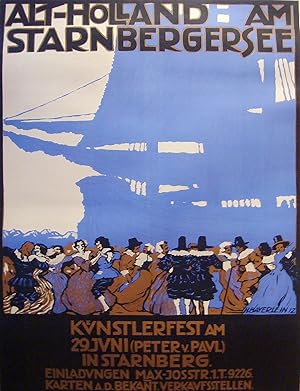 Seller image for 1912 Original German Art Deco, Alt-Holland - Hans Bayerlein for sale by L'Affichiste Vintage Posters