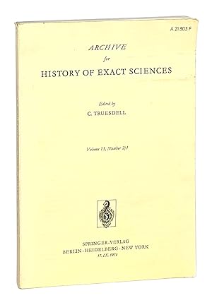 Bild des Verkufers fr The New Science of Motion: A Study of Galileo's De Motu Locali [Offprint from: Archive for History of Exact Sciences, Vol. 13, nos. 2/3] zum Verkauf von Capitol Hill Books, ABAA