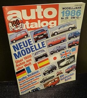 Auto Katalog Modelljahr 1986 [Auto-Katalog / Autokatalog] über 1800 Autos aus aller Welt, 29. Aus...