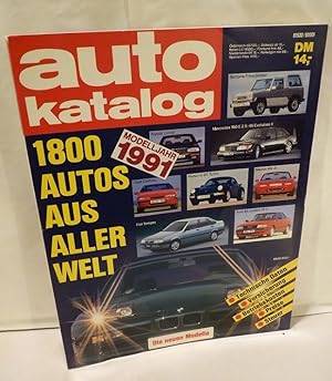 Auto Katalog Modelljahr 1991 [Auto-Katalog / Autokatalog]. 1800 Autos aus aller Welt, 34. Ausgabe...