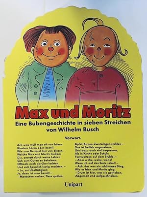 Seller image for Max und Moritz. Gestanztes Pappebuch. Eine Bubengeschichte in sieben Streichen for sale by Leserstrahl  (Preise inkl. MwSt.)