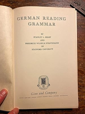 Seller image for German Reading Grammar for sale by Douglas Park Media