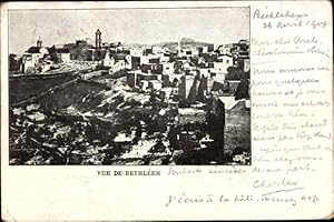 Bild des Verkufers fr Ansichtskarte / Postkarte Bethlehem Palstina, Gesamtansicht zum Verkauf von akpool GmbH