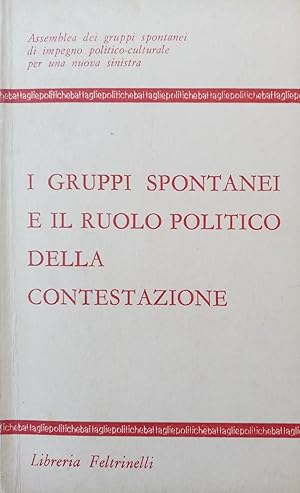 I GRUPPI SPONTANEI E IL RUOLO POLITICO DELLA CONTESTAZIONE