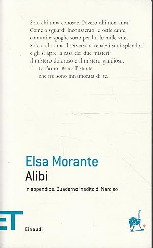 Alibi di Elsa Morante. In appendice: Quaderno inedito di Narciso