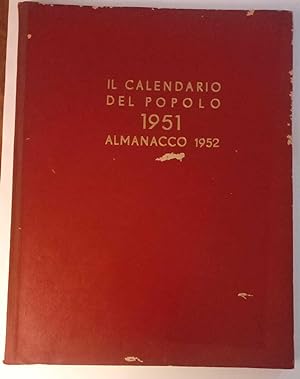 Il calendario del Popolo 1951 - Almanacco 1952