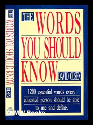 Immagine del venditore per The words you should know : 1200 essential words every educated person should be able to use and define venduto da MW Books