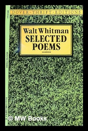 Imagen del vendedor de Selected poems / Walt Whitman a la venta por MW Books