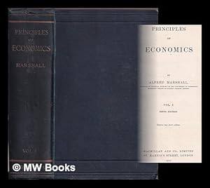 Bild des Verkufers fr Principles of economics / by Alfred Marshall ; Vol. I zum Verkauf von MW Books