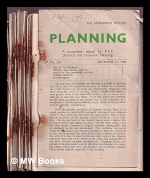 Seller image for Planning: a broadsheet issued by PEP (Political and Economic Planning & The Christian News-Letter, with several related pamphlets: 35 issues for sale by MW Books