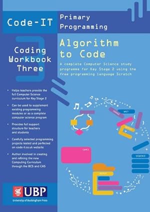 Seller image for Code IT Work Book 3 : Algorithim to Code for sale by AHA-BUCH GmbH