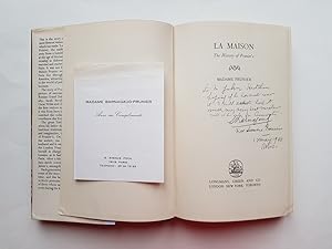 Seller image for LA MAISON, THE HISTORY OF PRUNIER'S SIGNED AND INSCRIBED BY MADAME PRUNIER for sale by Hornseys