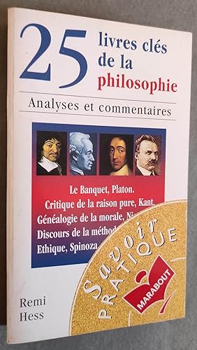 Image du vendeur pour 25 livres cls de la philosophie. mis en vente par Librairie Pique-Puces