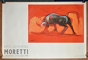 MORETTI, Affiche originale 1958 lithographie