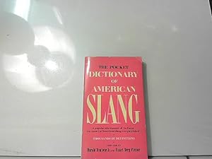 Bild des Verkufers fr The pocket dictionary of american slang zum Verkauf von JLG_livres anciens et modernes