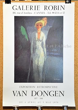 VAN DONGEN, Galerie Robin 1979. Affiche exposition originale.