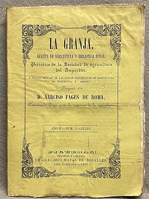 LA GRANJA, Revista de agricultura y biblioteca rural. Año I. 12 nrs.