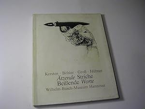 Imagen del vendedor de tzende Striche Beissende Worte - Katalog zur Ausstellung im Wilhelm Busch Museum, Hannover a la venta por Antiquariat Fuchseck