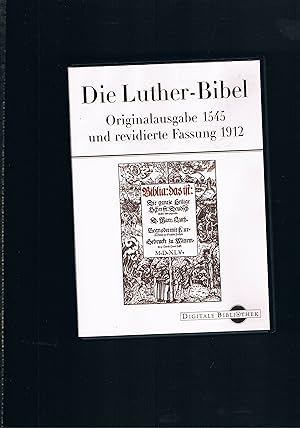 Bild des Verkufers fr Die Luther-bibel Originalausgabe 1545 und revidierte Ausgabe 1912 - CD Room zum Verkauf von manufactura