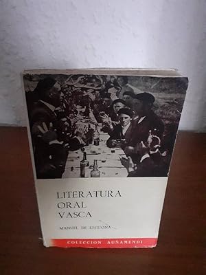 Seller image for LITERATURA ORAL VASCA for sale by Librera Maldonado