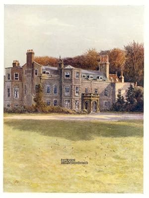 HALING HOUSE SURREY IN THE UNITED KINGDOM,1914 VINTAGE COLOUR LITHOGRAPH